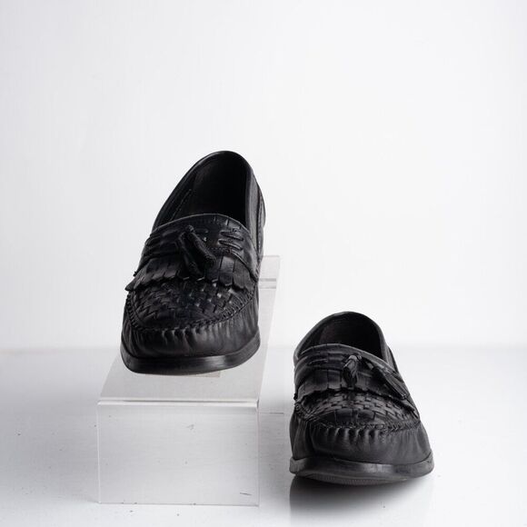 Nunn Bush Mens York Leather Loafers Black Tassel kiltie Sz US 10 in Box main image 7